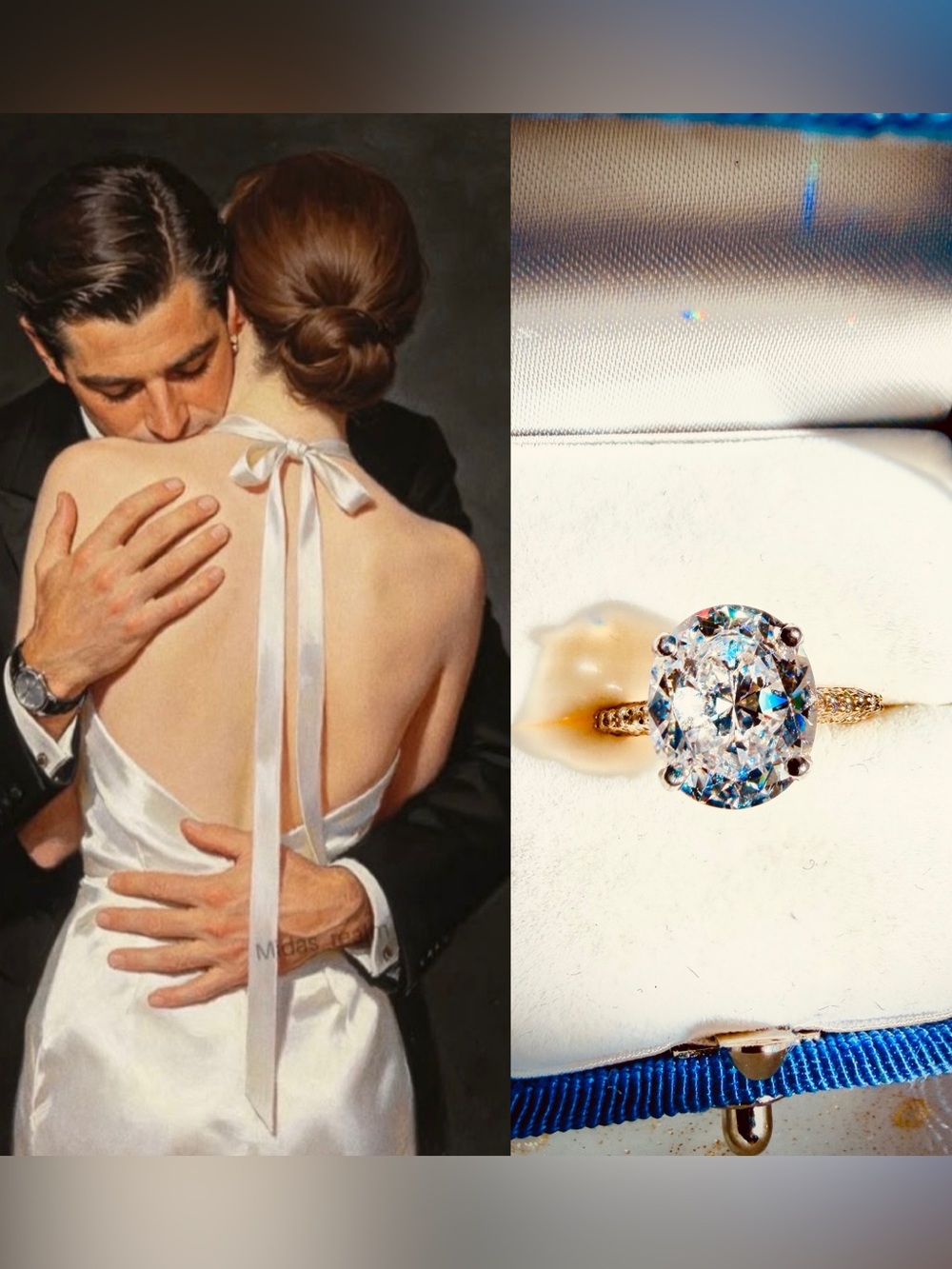 ♥️ 4.30Ct Oval Cubic Zirconia Solitaire Engagement Ring, size 6 FREE SHIPPING